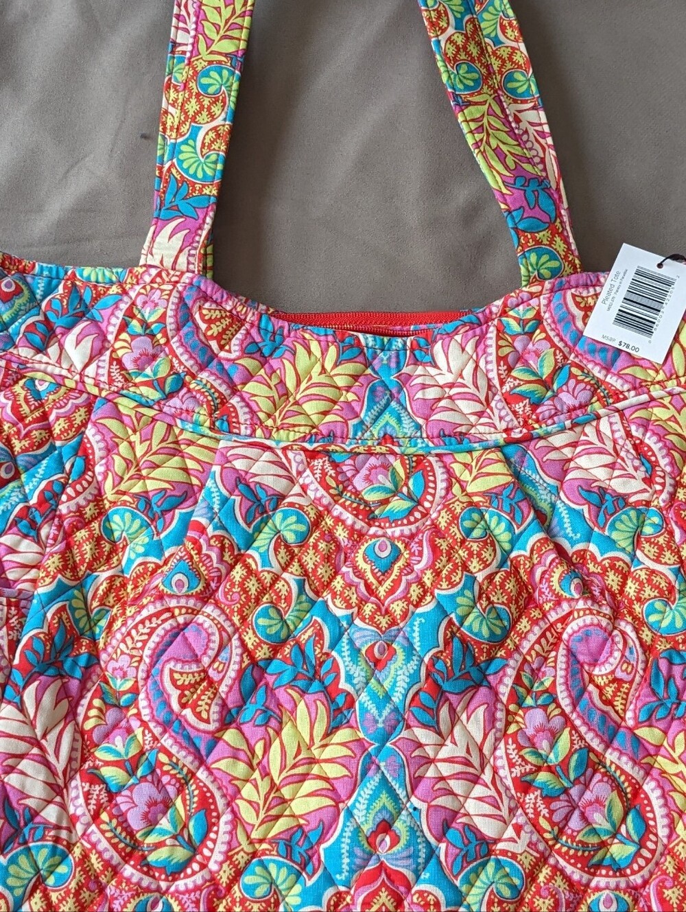 Vera Bradley Paisley In Paris tote bag with matching wallet